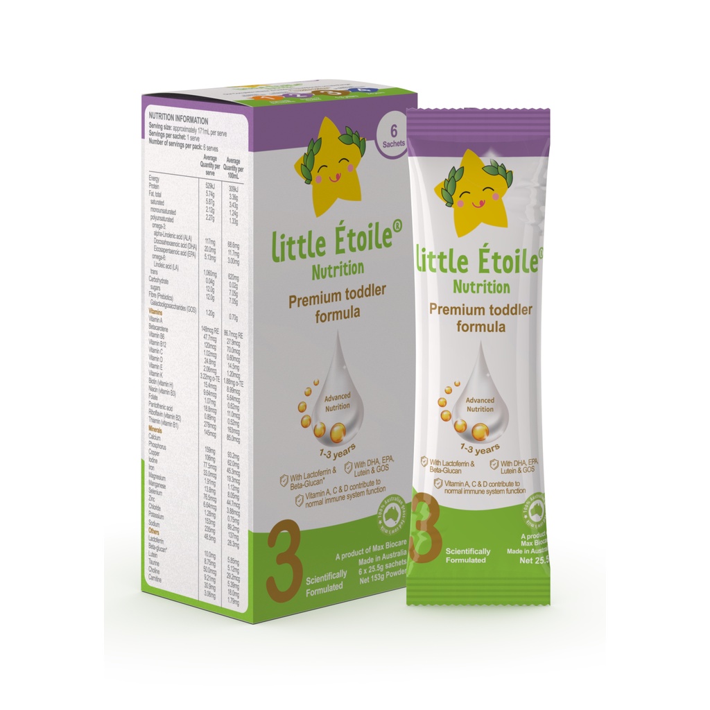 Sữa Ngôi sao nhỏ - Little Étoile Hộp số 3 (6 gói)