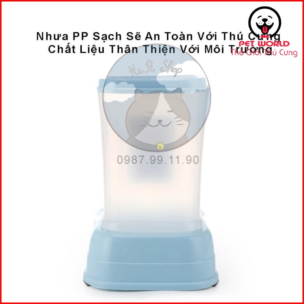 Bát Ăn Tự Động Cho Chó Mèo Chất Liệu Nhựa PP An Toàn Sạch Sẽ Dành Cho Thú Cưng