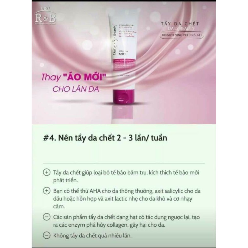 Tẩy Da Chết  Brightening Peeling Gel R&B Hàn Quốc
