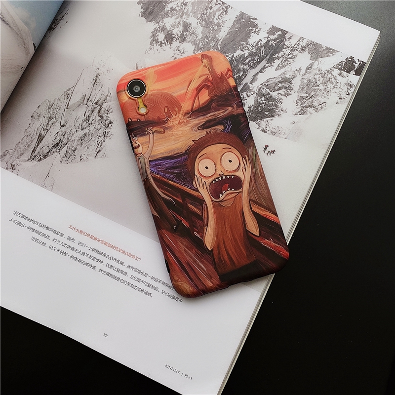 Ốp điện thoại mềm hình Morty kiểu tranh sơn dầu cho iPhone 7/8 Plus/X/XS/XR/XS MAX/11/11 PRO/11 Pro MAX/12 Pro max | BigBuy360 - bigbuy360.vn