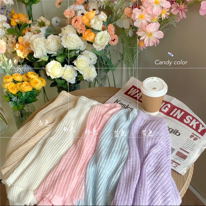 Áo Khoác Len Mỏng Cardigan Màu Pastel Muối Tiêu Cực Hot Hit TOTICHAN AK08