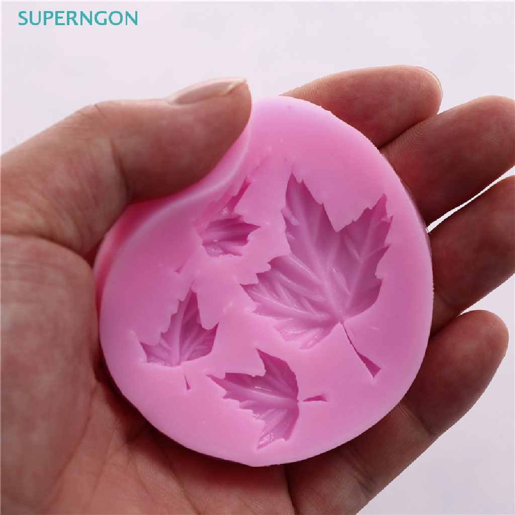 Khuôn Silicone Làm Bánh Hình Lá Phong Ba Chiều DIY