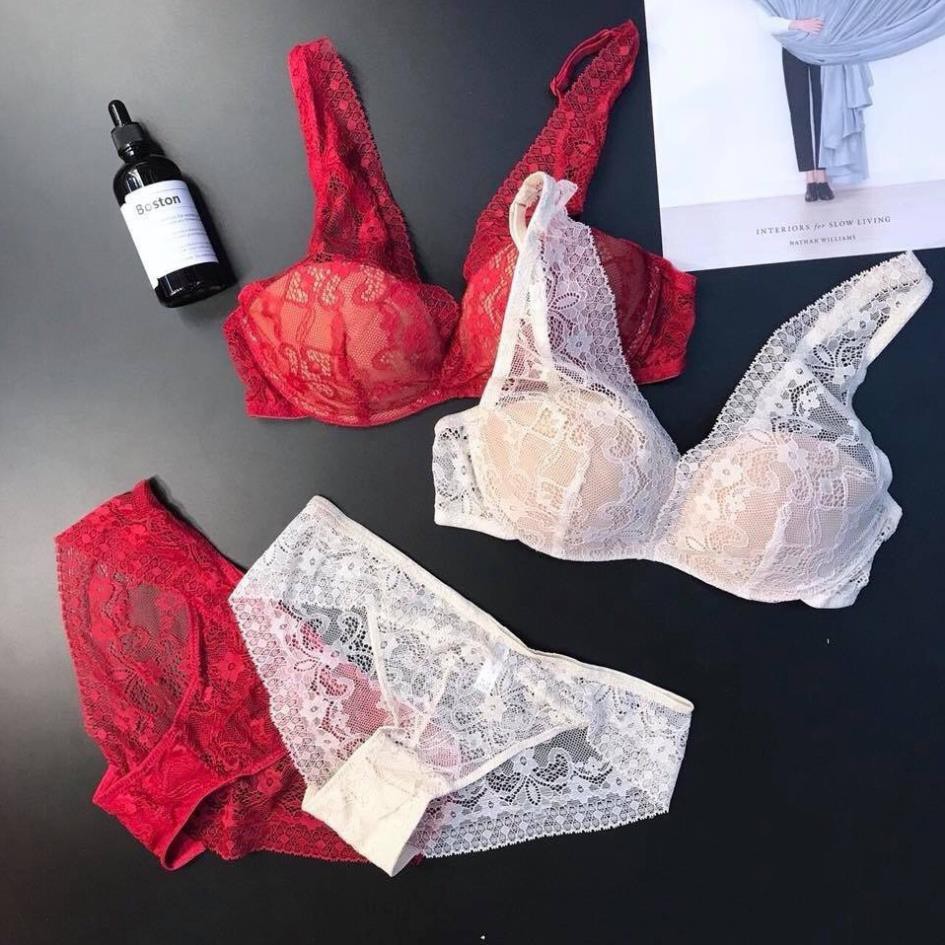 THANH LÝ - Bộ đồ lót Vicky ren V cao cấp - BL