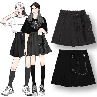 Chân váy mix túi hộp cá tính