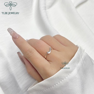 Nhẫn bạc unisex TLEE basic trơn freesize TLEE JEWELRY A0119