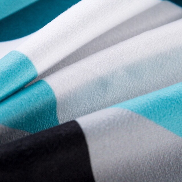 Vỏ gối áo gối sofa nỉ nhung in 2 mặt vải mềm mịn (không kèm ruột) XANH