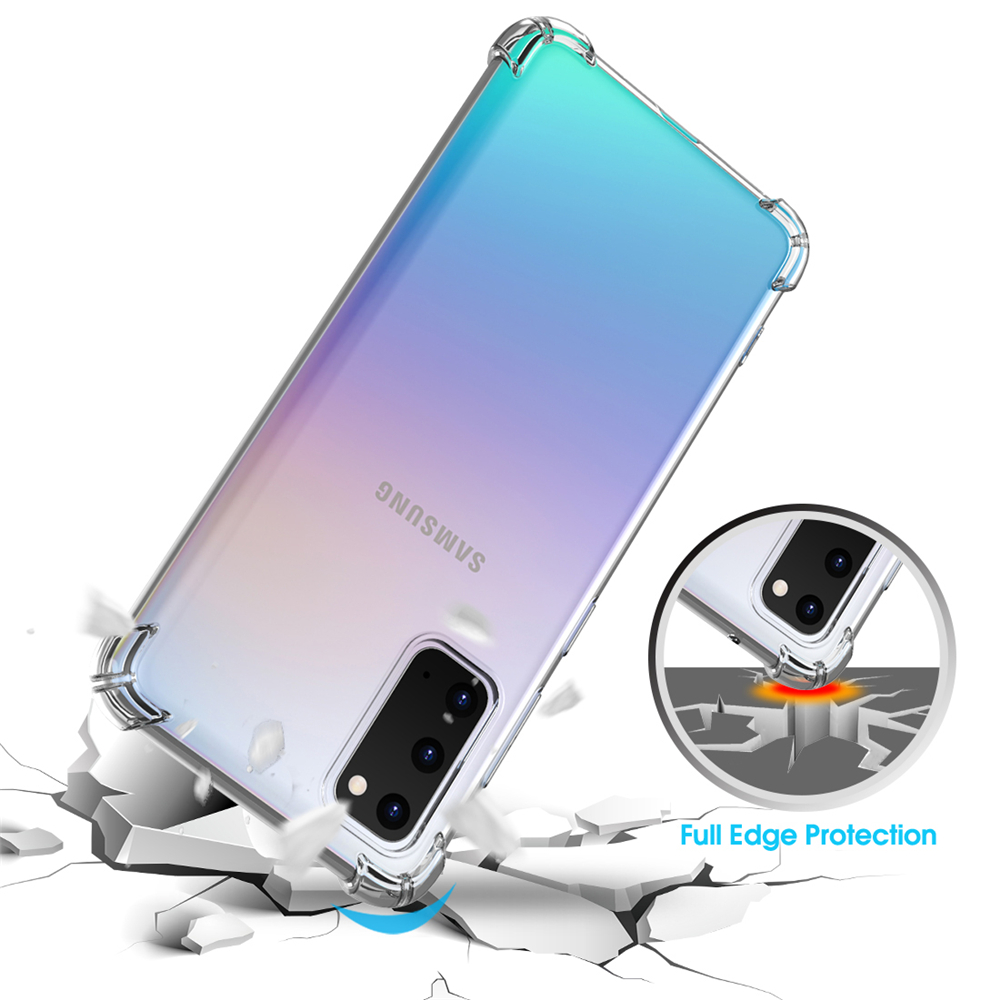 Ốp TPU silicone trong suốt chống sốc cho Samsung Galaxy Note 20 10 10 Lite 9 8 S21 S20 Ultra S20 fe S10 S9 S8 Plus 5G