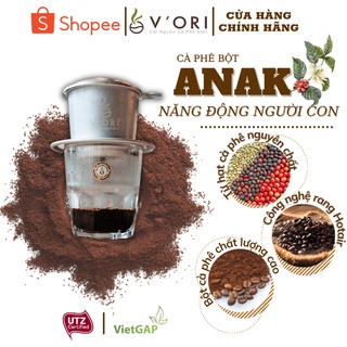 [Phù Hợp Gu Đậm Người Việt] Cà Phê Bột Pha Phin Nguyên Chất ANAK 500gr ( Chế Biến Khô)