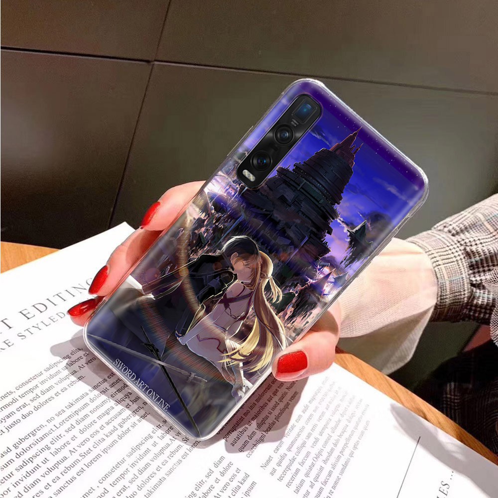 Ta117 Anime Sword Art Online for Samsung Galaxy S6 S7 Edge S8 S9 Plus A52 Transparent Case