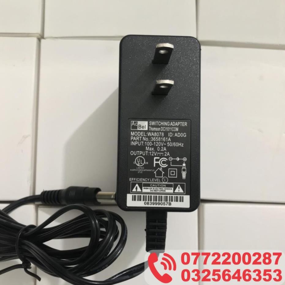 Nguồn 12V-2A - Hàng xuất Mỹ dùng cho camera, đầu ghi, hdd box ...