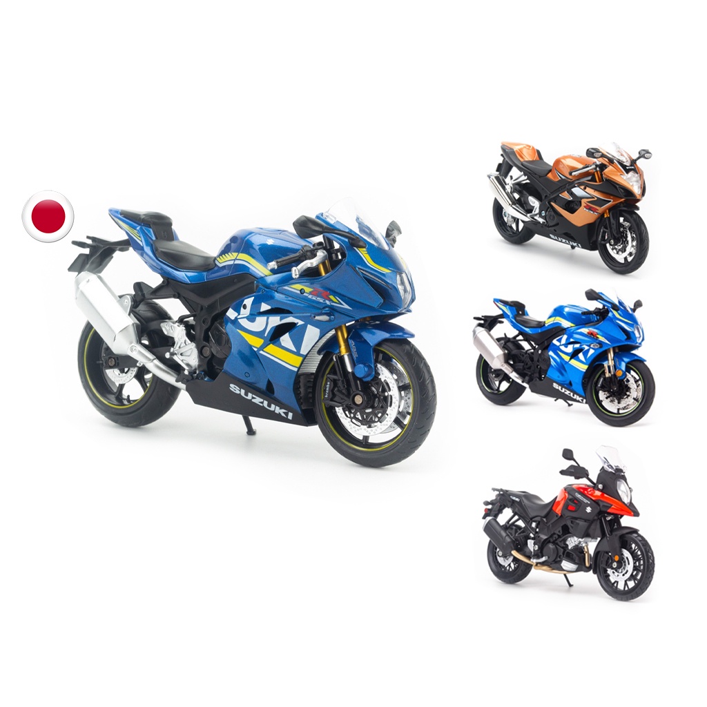 Mô hình mô tô Suzuki Hayabusa, GSX-R1000, V-Strom 1:12