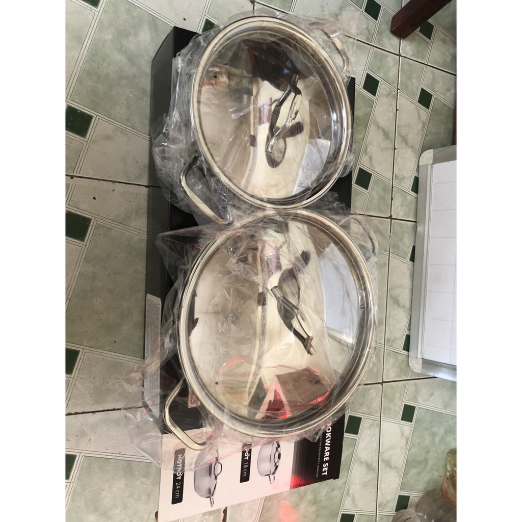 Bộ Nồi Chảo Sharp Inox 2 Món PR-JO3