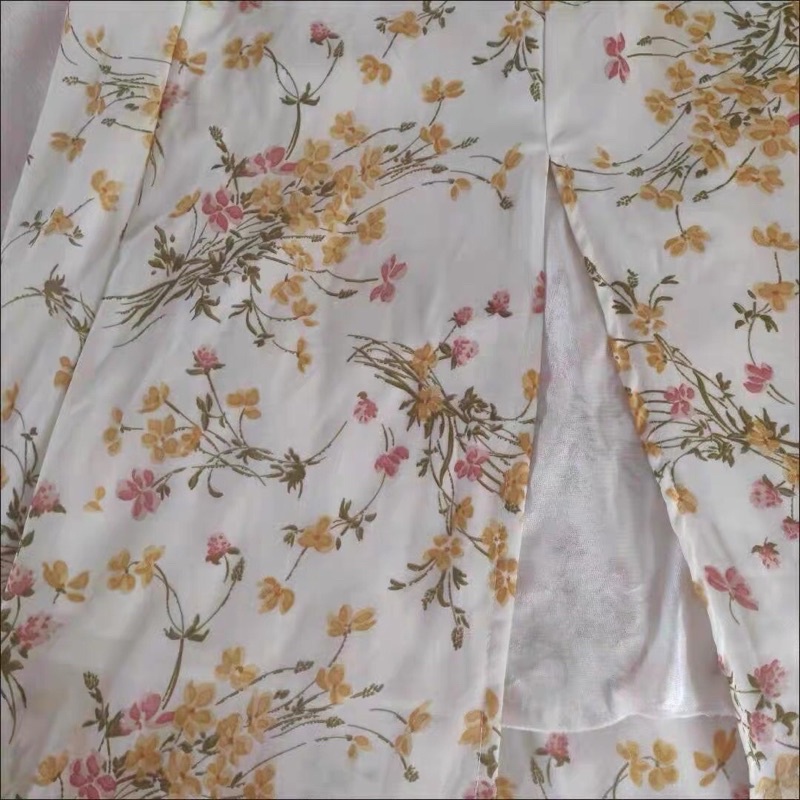 Váy đầm maxi hoa 2 dây xẻ tà hở lưng Rose Blackpink đi biển đi tiệc du lịch
