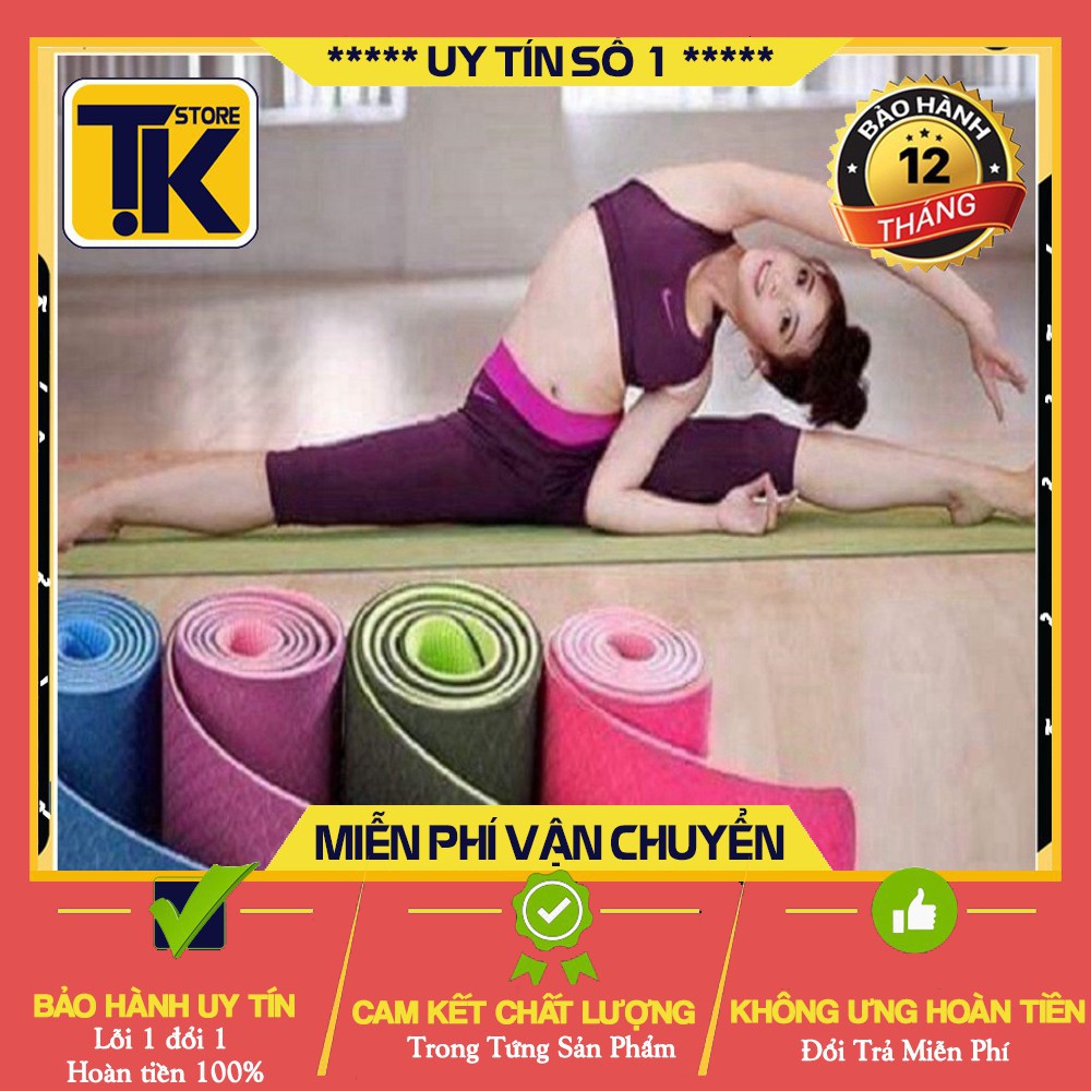 Thảm tập Yoga TPE 2 lớp . .