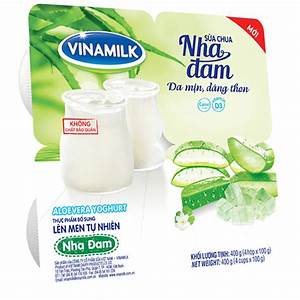 SỮA CHUA ĂN VINAMILK VỊ NHA ĐAM - VỈ 4 HỘP X 100G