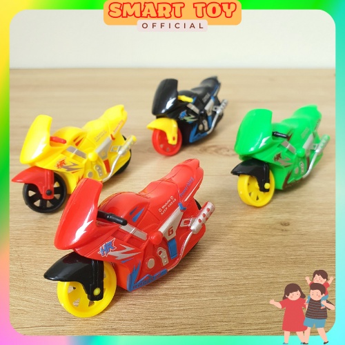 Xe máy, xe mô tô đồ chơi chạy đà quán tính nhiều màu sắc, bền đẹp cho bé vui chơi vận động