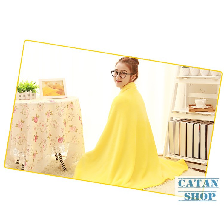 [GIÁ RẺ NHẤT] Gối mền Pikachu cao cấp, nỉ nhung cực mịn, bộ chăn gối văn phòng GD44