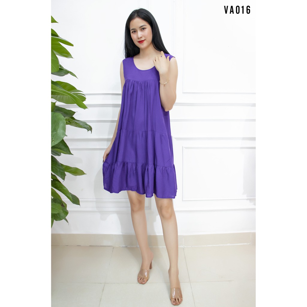 [Mã WAMT1505 giảm 10K đơn 0K] Váy 2 dây nữ 🦋 FREESHIP 🦋 Đầm maxi tầng dáng suông mùa hè chất lanh V14 | BigBuy360 - bigbuy360.vn