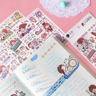 STICKER MIẾNG HÌNH CÔ GÁI