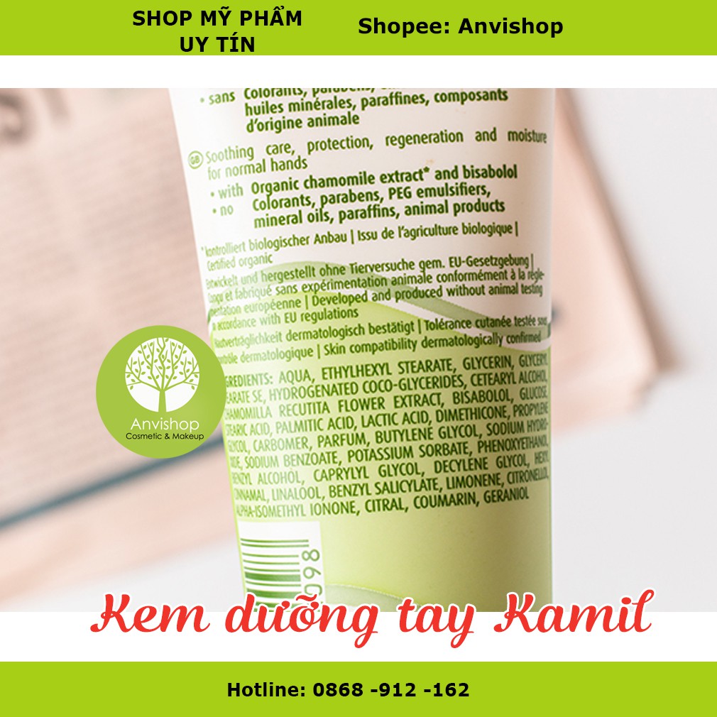 Kem dưỡng da tay Kamill - Kem tay Kamill Hand&nagel 100ml ANVISHOP