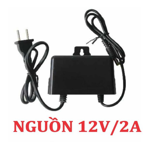 DÂY NGUỒN CAMERA 12V-2A CÓ MÓC TREO CHUẨN CHỐNG NƯỚC