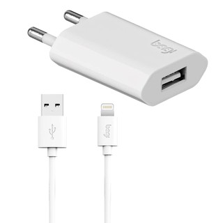củ sạc bagi dẹt 5v-1a và cáp sạc iphone dài 1m