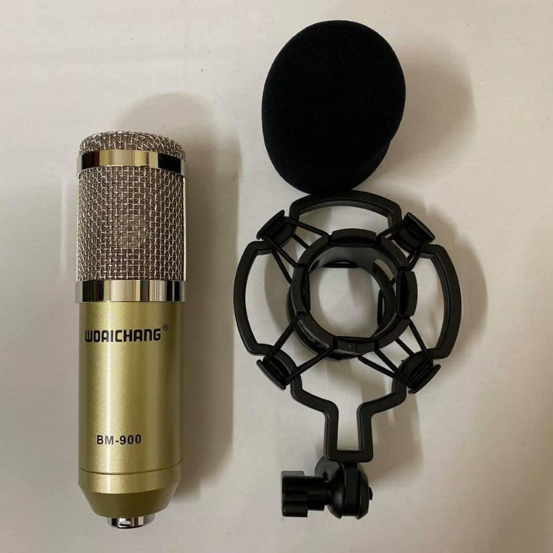 combo bộ livestream thu âm mic BM900, sound card K10 bản kỷ niệm 10 năm, full phụ kiện