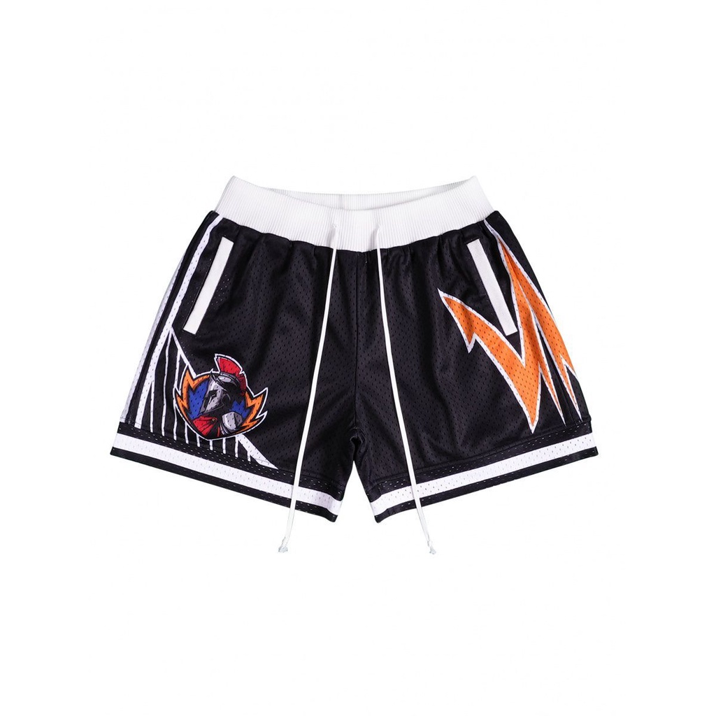 Reserff GSW Quần Short Hai Lớp Lưới Hai Lớp Màu Vàng Đồng Chính Hãng Của Bang Warriors Retro Mỹ