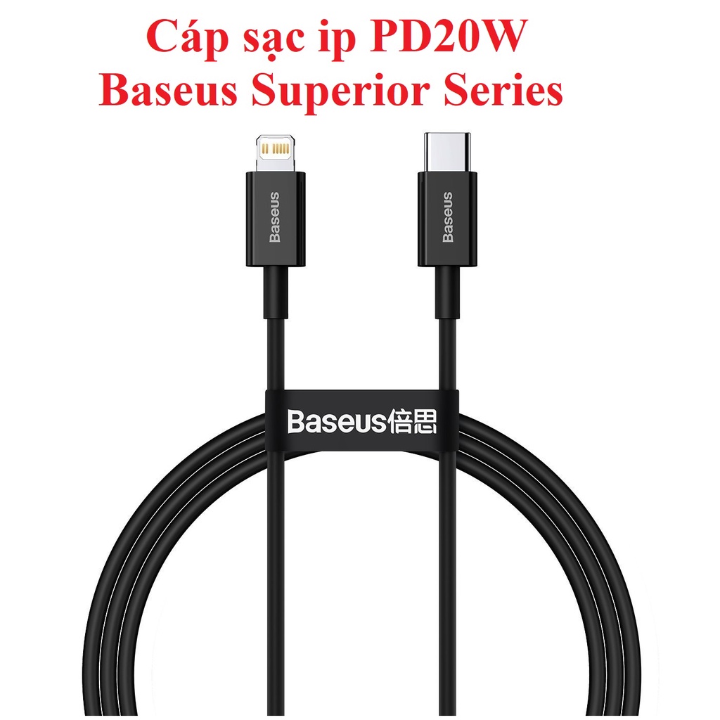 Cáp sạc và truyền dữ liệu PD20W cho ip Baseus Superior Series