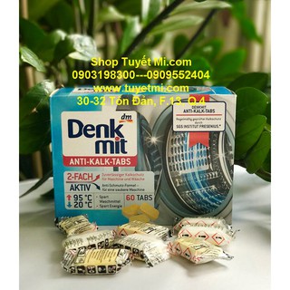 Viên vệ sinh tẩy lòng máy giặt Denkmit Đức