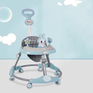 Xe tập đi có nhạc và đồ chơi cho bé có cán đẩy