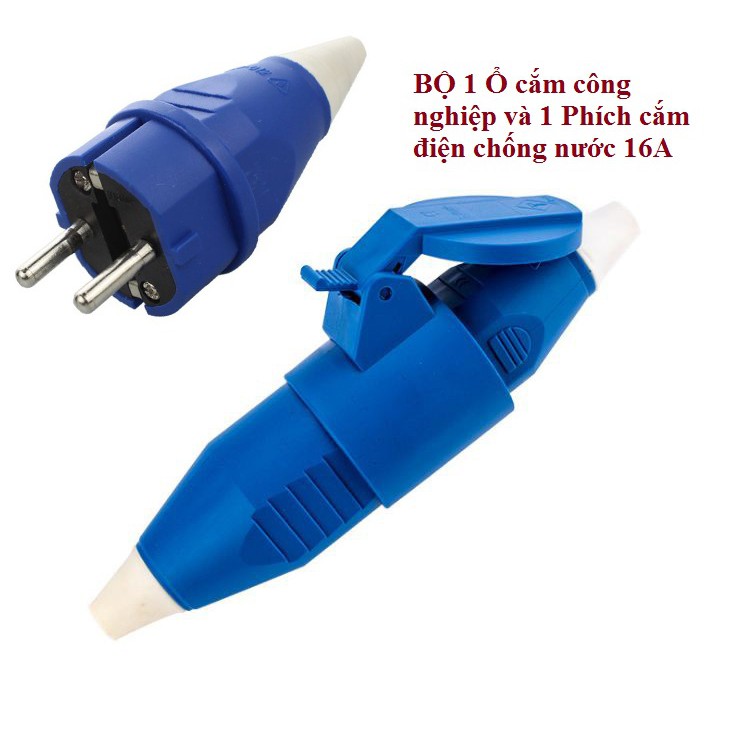 Ổ cắm phích cắm chống vỡ,chống nước siêu chặt 16A