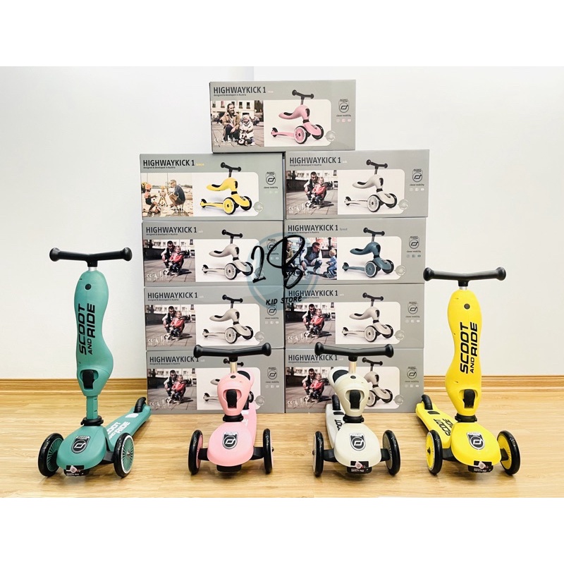 Scoot and Ride Highway Kick 1 - Xe trượt scooter 2in1 cho bé từ 1-5y