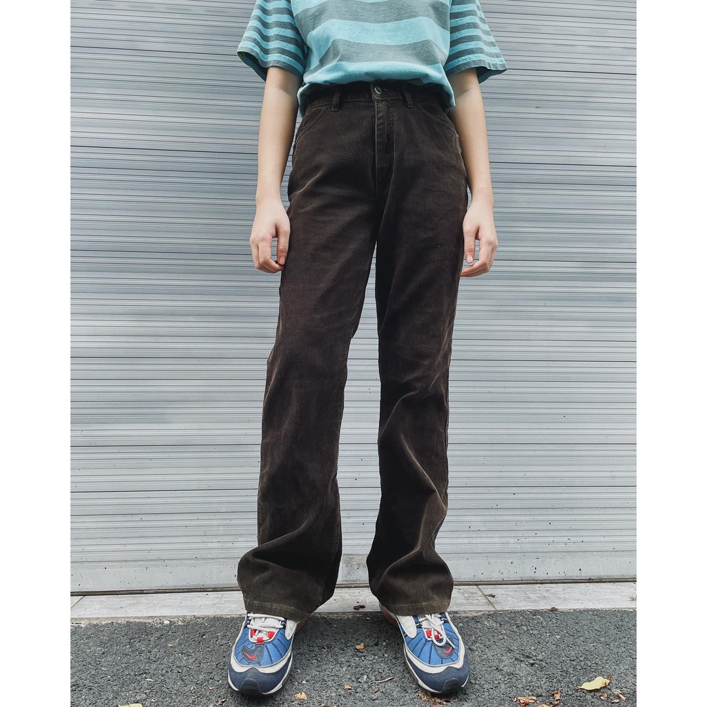 Quần 2hand giá rẻ, quần nhung tăm secondhand unisex. Được chọn màu và size RANDOM mẫu