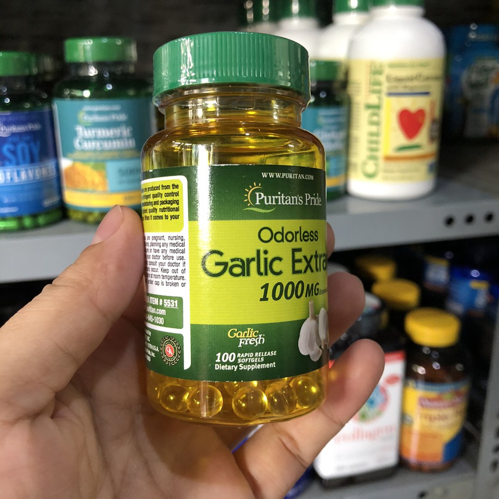 ❤️ [Date 10/2023] Tinh dầu tỏi Puritan 's Pride 100 viên Mỹ 1000mg, tăng sức đề kháng | BigBuy360 - bigbuy360.vn