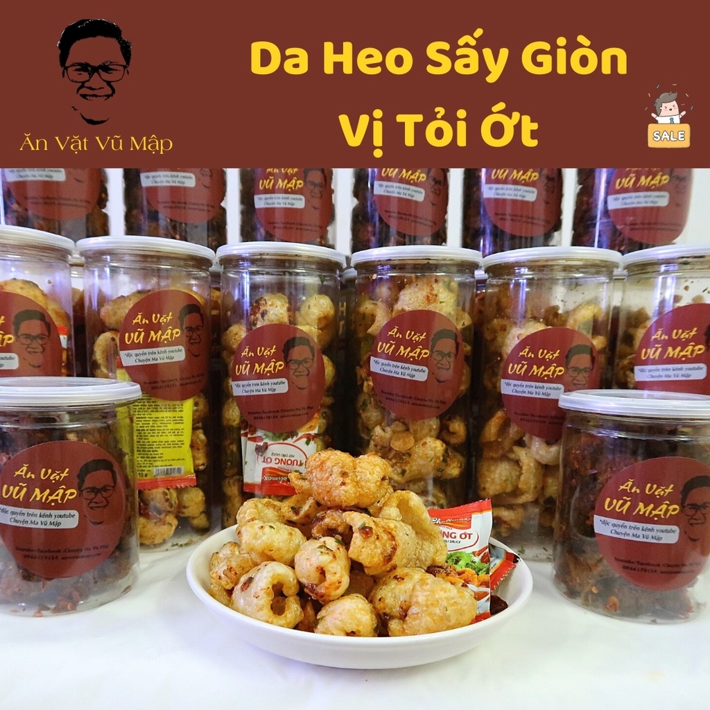 [Mã GROXUAN1 giảm 8% đơn 150K] [ANVATVUMAP - NHÀ LÀM 100%] COMBO 2 Hộp Da Heo Sấy Giòn 300gr Vị Tỏi Ớt Loại Ngon | BigBuy360 - bigbuy360.vn