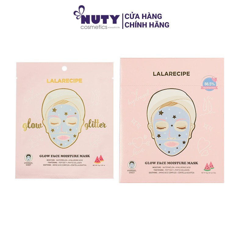 Mặt Nạ Dưỡng Ẩm Lalarecipe Glow Face Moisture Mask (23g)