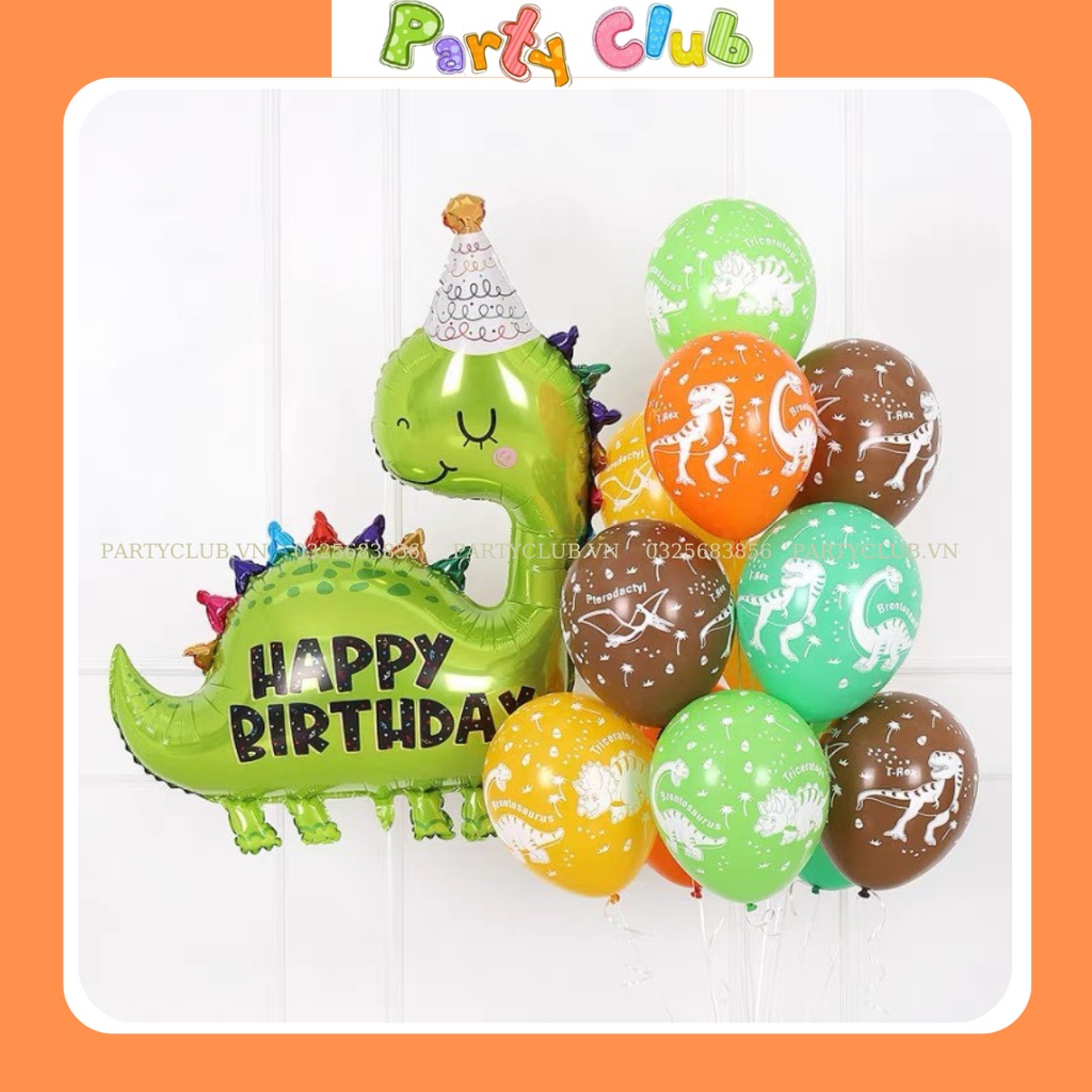 Bóng hình khủng long sinh nhật mẫu mới