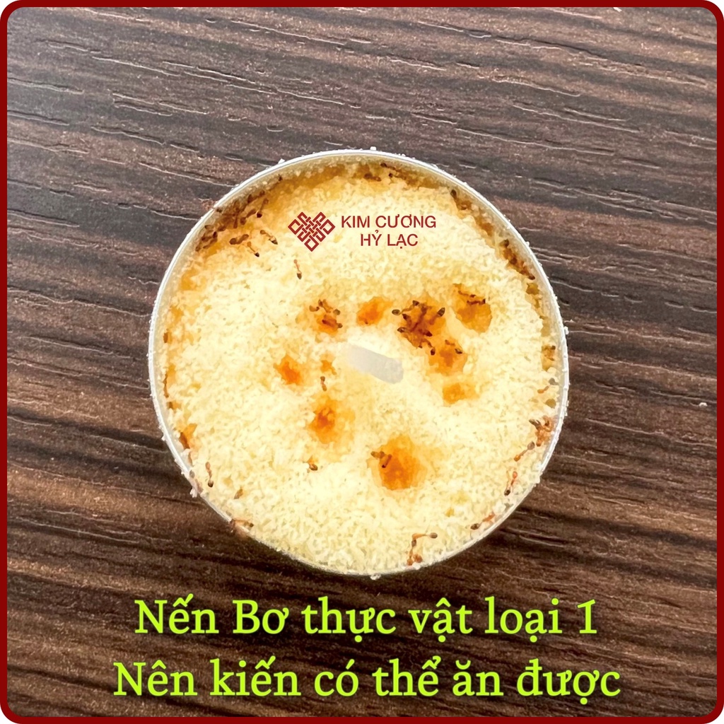 Nến Bơ 100 Viên 4H  Thực Vật Không Khói, Cháy 4H ,8H, 24H