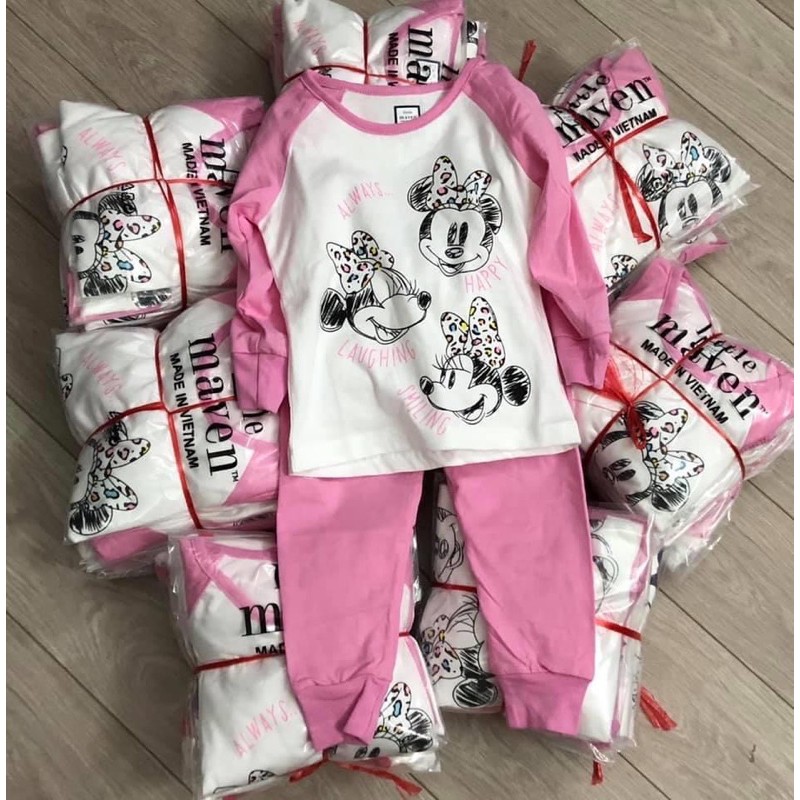 Bộ dài tay bé trai/gái Little Maven (Sz 2-7T)