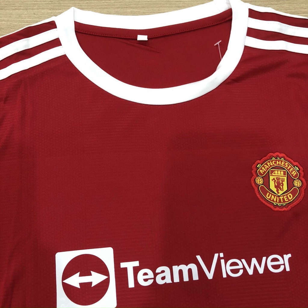 Bộ Quần Áo Bóng Đá Manchester United Cho Trẻ Em Mẫu Mới 2021, Thấm Mồ Hôi, Thoải Mái, Không Nóng