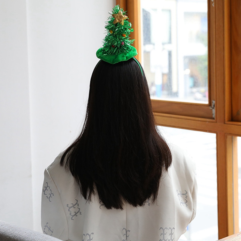 Cài tóc kiểu cây thông Giáng sinh thời trang