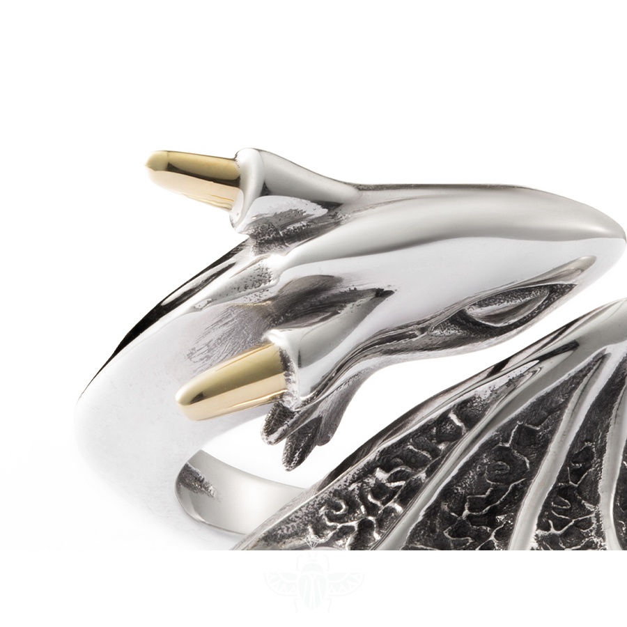 Nhẫn Hở Hình Rồng Có Thể Điều Chỉnh Phong Cách hip hop Thời Trang