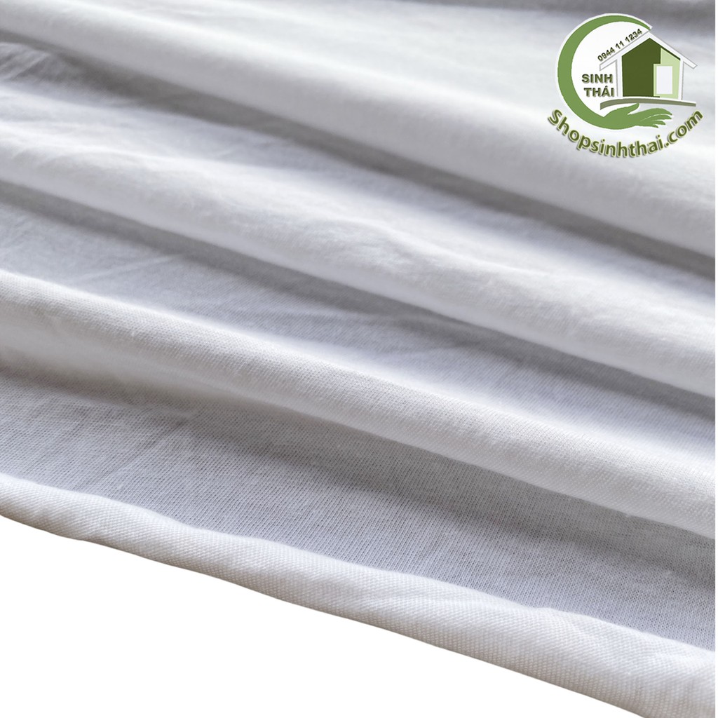Vải thun co giãn màu trắng