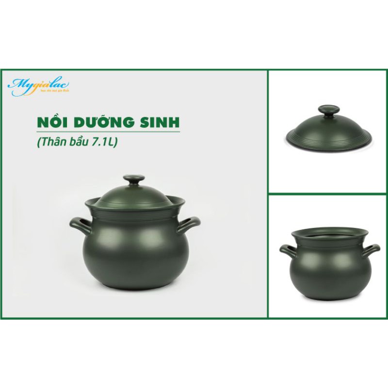 Nắp lẻ nồi bầu dưỡng sinh Minh Long size 7.1L