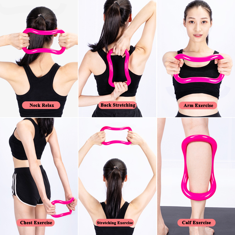 Yoga Massage Circle /Gym Fitness Ring Loop /Resistance Training Pilates Circle Stretch Ring /Waist Shoulder Shape Pilates Bodybuilding /Home Exercise Training Accessories