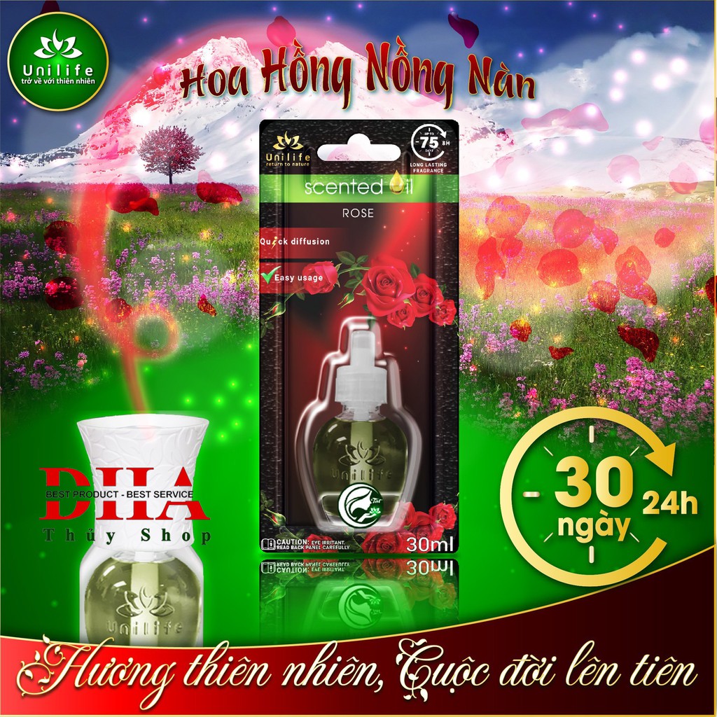 [ TẶNG TINH DẦU HOA HỒNG 30ML ] MÁY XÔNG TIN DẦU UNILIFE CHÍNH HÃNG BH 12 THÁNG