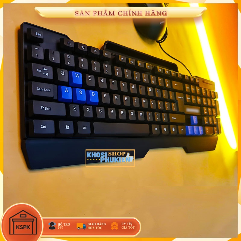 Bộ bàn phím chuột văn phòng có kê điện thoại chơi game làm việc bèn bỉ KSPK BPCH35