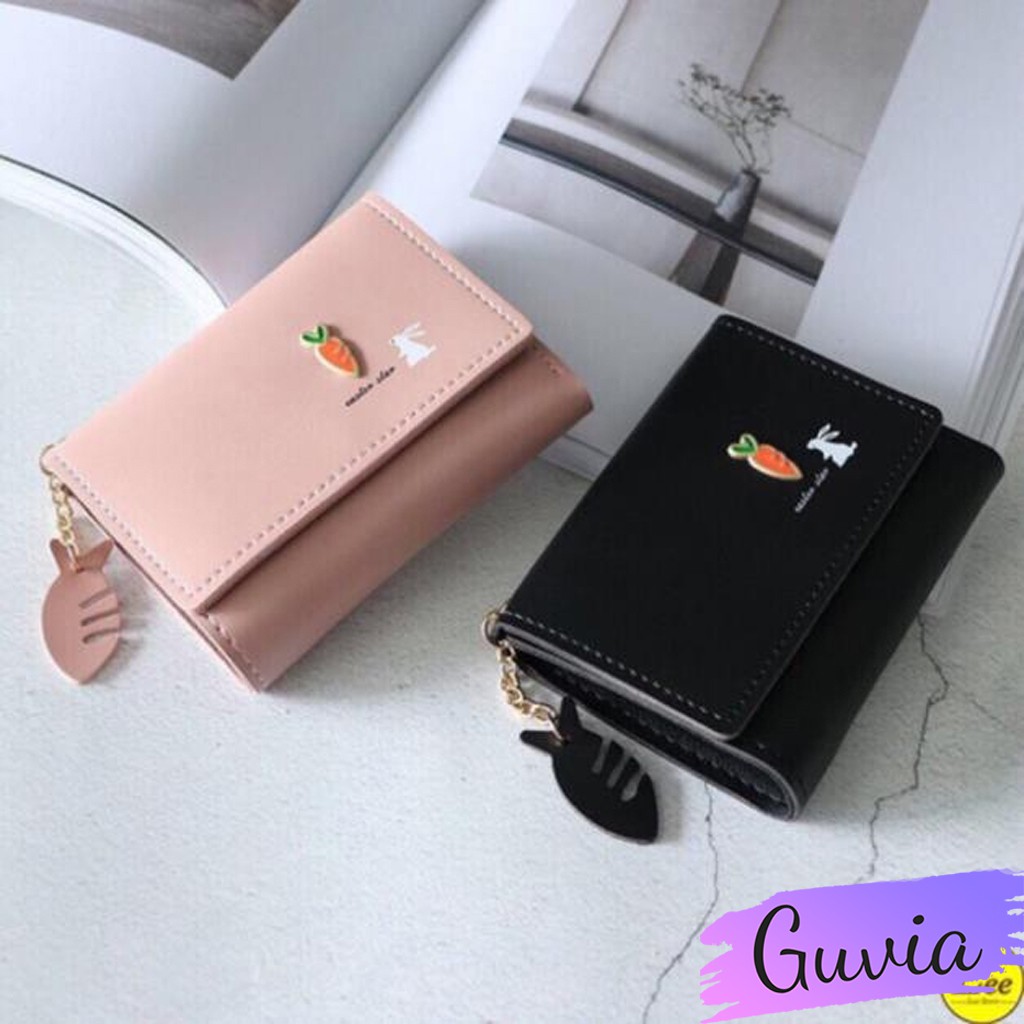 [Mã WAMT2405 giảm 10K đơn 0K] Ví mini đựng thẻ đựng tiền cao cấp GT72 Ví nữ thỏ và cà rốt đẹp