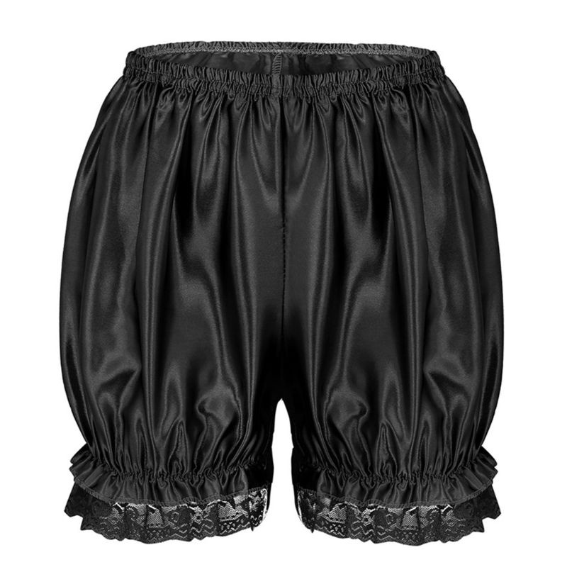 Quần giả váy dài 10m bằng lụa phối ren màu sắc thời trang cho nữ